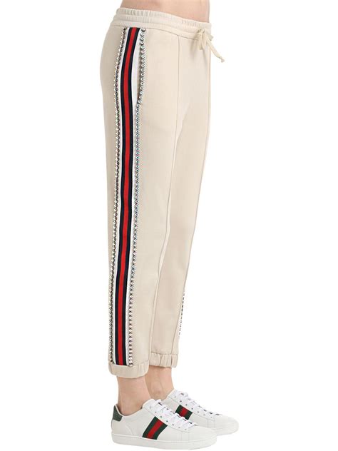 gucci track pants - women's|gucci style track pants.